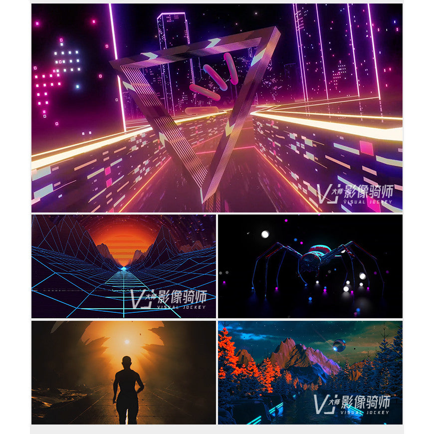 🎥 VJ LOOP | 3D Starfield Runway Animation for Club LED Wall Stage Visuals 4K ✨🚶‍♀️ [MICHIGO STUDIO]