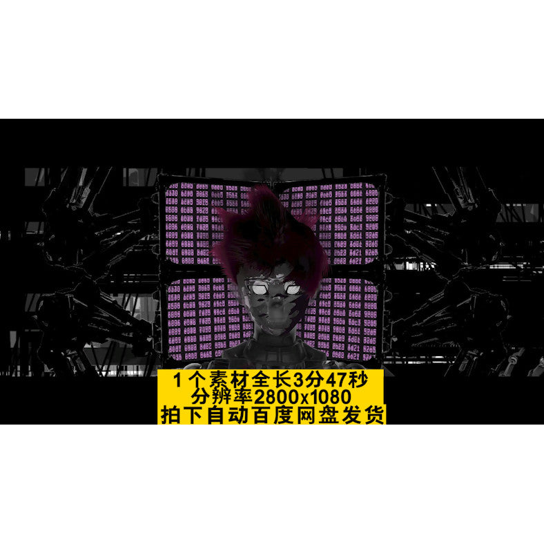 VJ LOOP | 🤖 AI Tech Robot 3D Opener – LED Background Visual for Club/KTV 👁️⚡ [MICHIGO STUDIO]