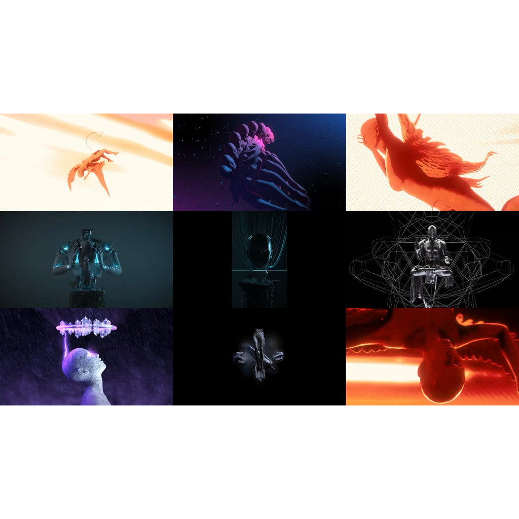 🎥 VJ LOOP | Futuristic Motion Characters with Dreamy Rhythm LED Visuals 🤖🌌🎶 [ MICHIGO STUDIO ]
