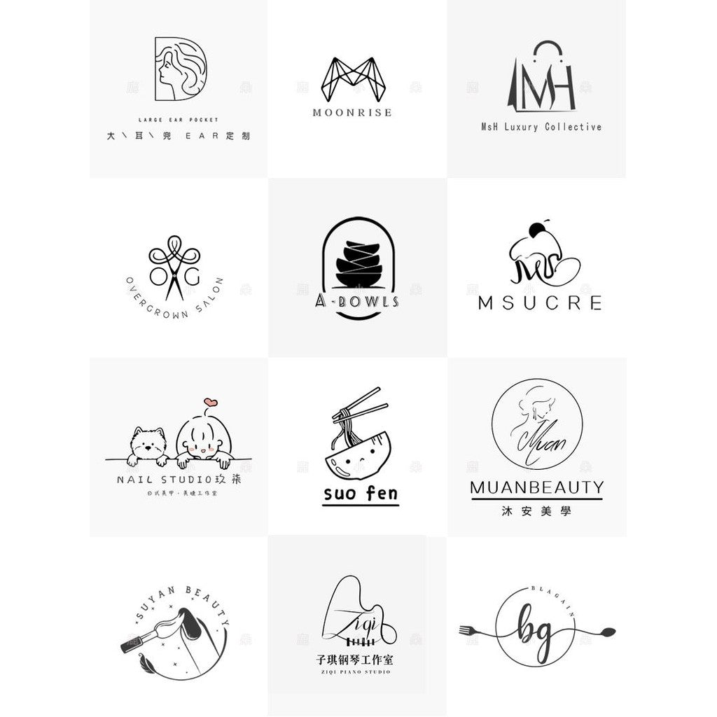 🎨 LOGO DESIGN | Minimalist Premium Letter Logo ✍️ Custom Branding for Beauty Shop & Signboard 💅🏪 [MICHIGO STUDIO]