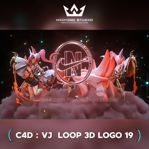 🌀 VJ 3D LOOP LOGO  | Custom C4D + Octane for DJ, Club & KTV [19]