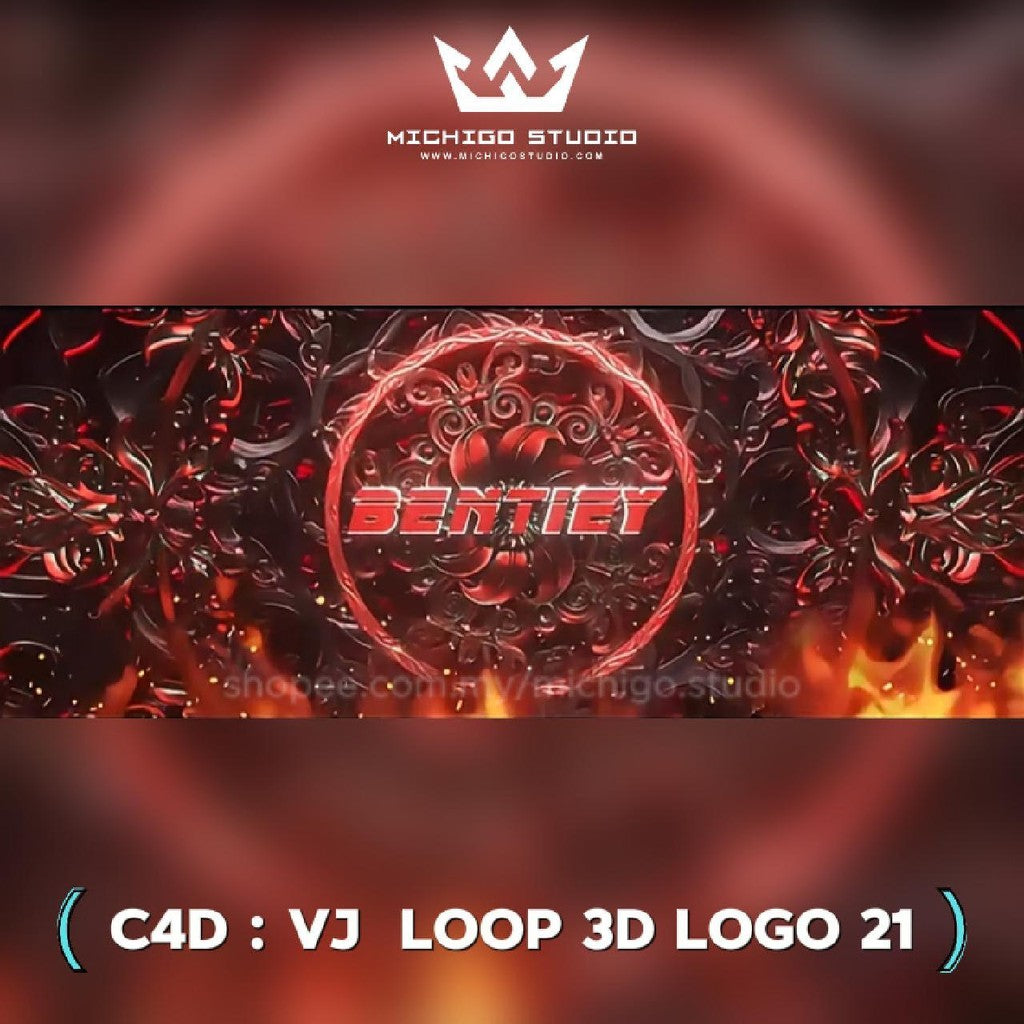 🌀 VJ 3D LOOP LOGO  | Custom C4D + Octane for DJ, Club & KTV [21]