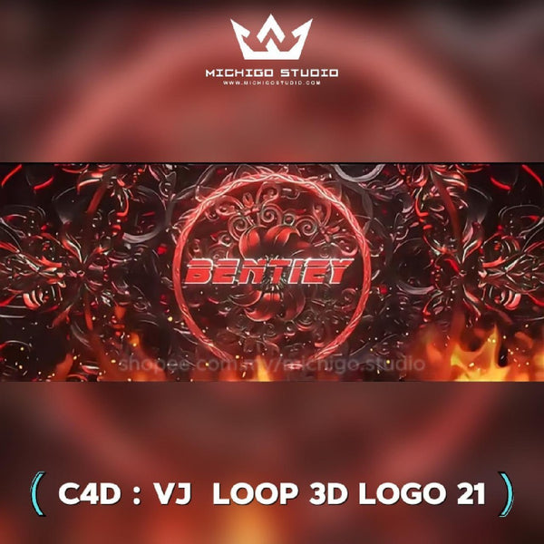 🌀 VJ 3D LOOP LOGO  | Custom C4D + Octane for DJ, Club & KTV [21]