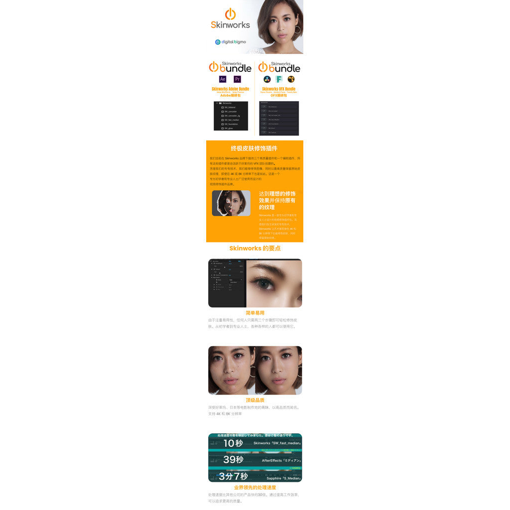 💄 Davinci / PR / AE PLUGIN | Hollywood Skin Retouch ✨ Beauty, Concealer & Smoothing Skinworks Bundle [ MICHIGO STUDIO ]