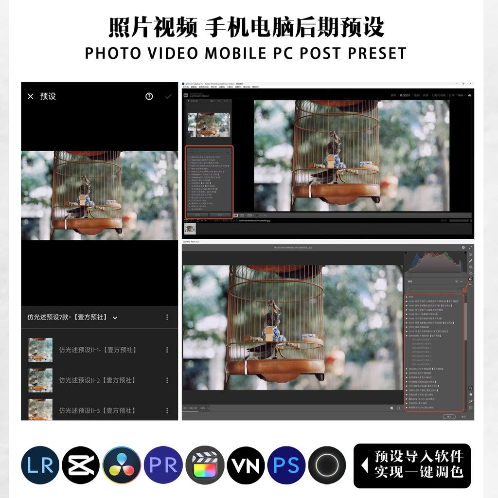 📸 Pixelcake Preset Simulate Wong Kar Wai – Lightroom Preset (31 Sets, Capcut, Mobile, PS, PhaseOne)