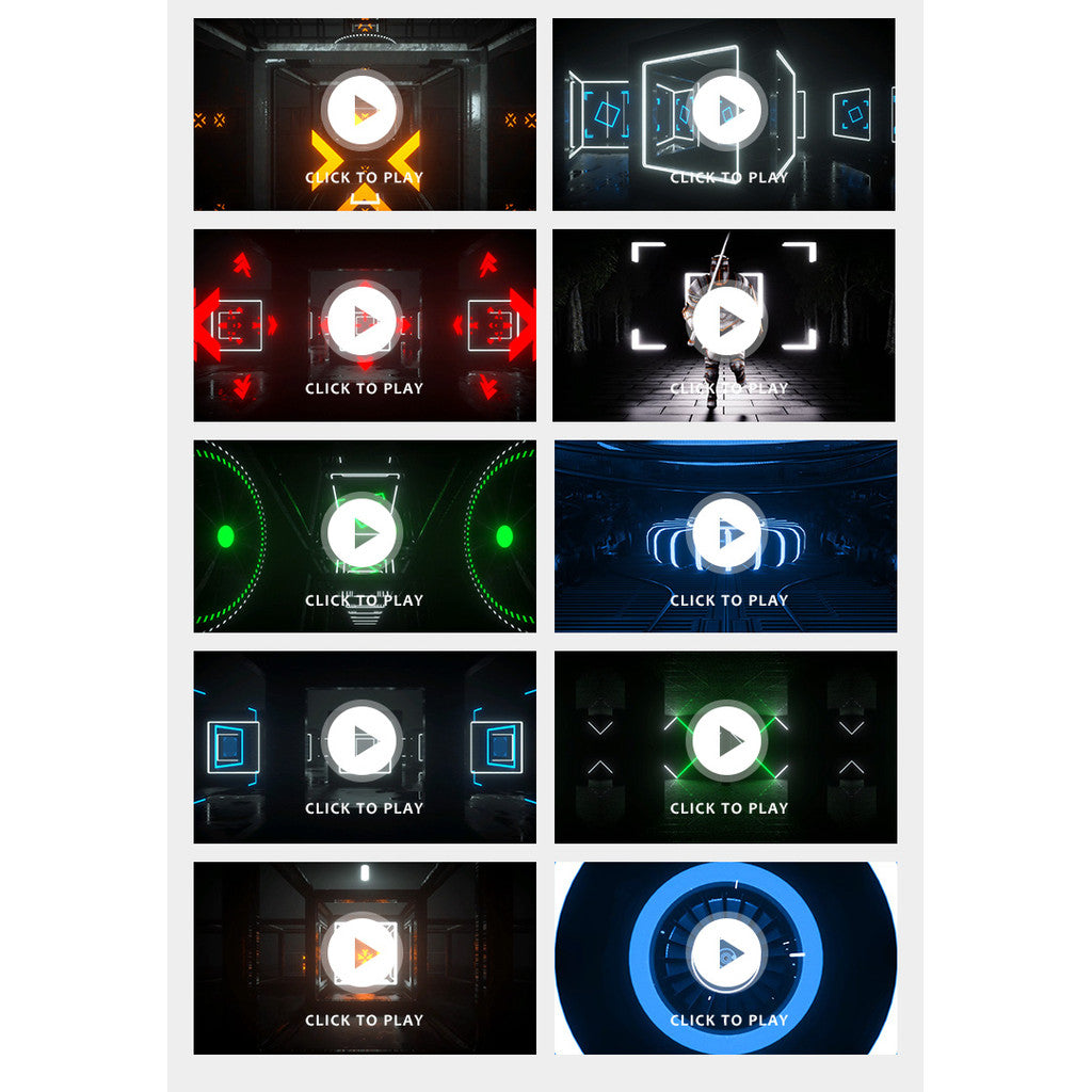 VJ PACK | 💡 Cool Neon Lightbox Flicker Mechanical Transition LED Stage Background Visuals [MICHIGO STUDIO]