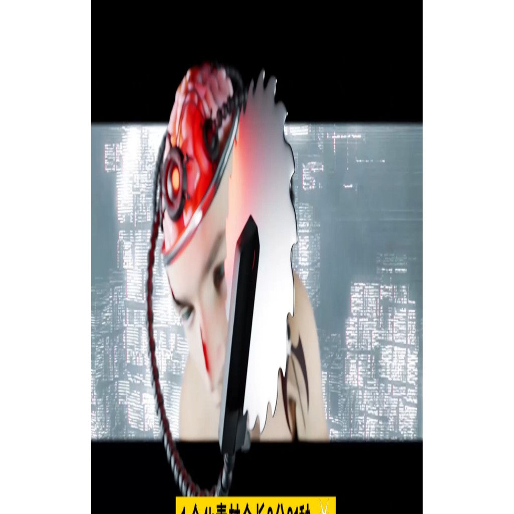 VJ LOOP | ⚡ Sci-Fi Chainsaw Robot Visual with Epic Sound & Light – Club/KTV VJ Pack 🎧🔊 [MICHIGO STUDIO]