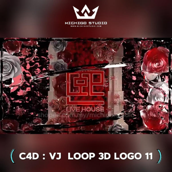 🌀 VJ 3D LOOP LOGO  | Custom C4D + Octane for DJ, Club & KTV [11]