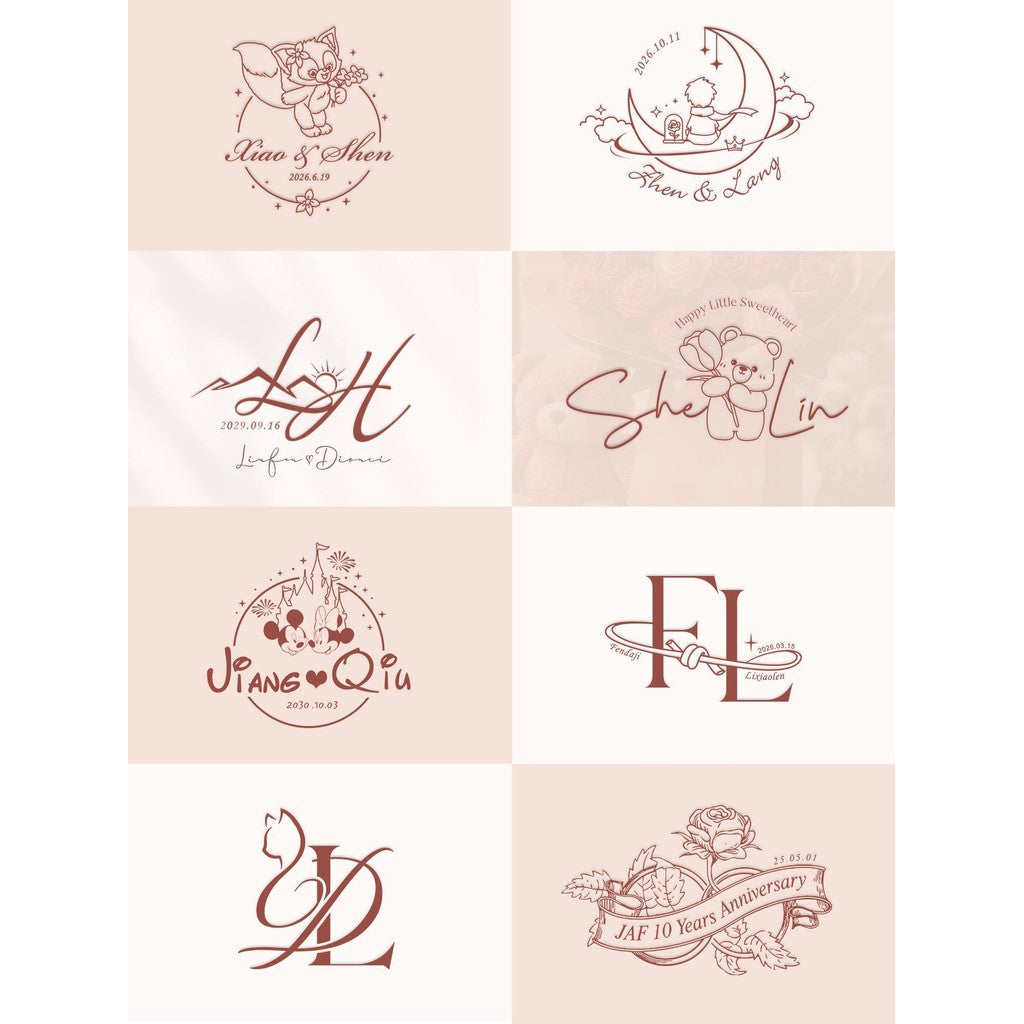 🎨 LOGO DESIGN | Custom Wedding & Beauty Logo ✍️ Elegant Lettermark for Salon, Florist, Bakery 💍🌸 [MICHIGO STUDIO]