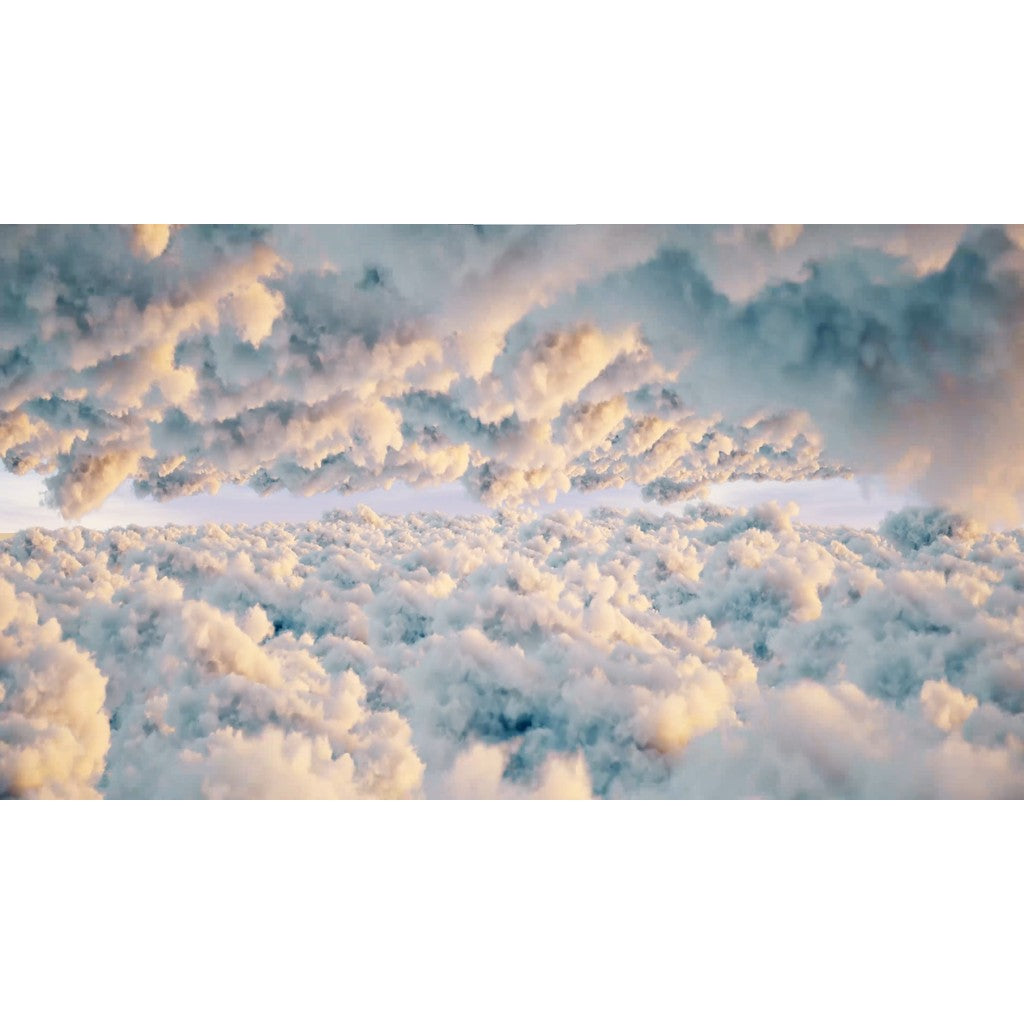 VJ LOOP | ✈️ 3D Cloud Plane Flying Visual – Aerial Atmosphere LED Background VJ 🎥☁️ [MICHIGO STUDIO]