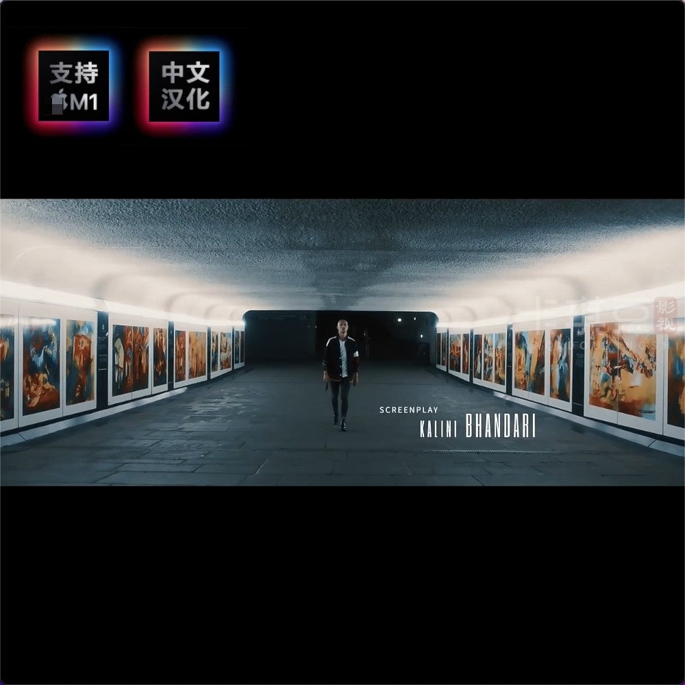 🎬 FCPX Plugin | mTitle Cinematic 2 – Elegant Movie Opening Text Animation M1 (Chinese Version) [MICHIGO STUDIO]