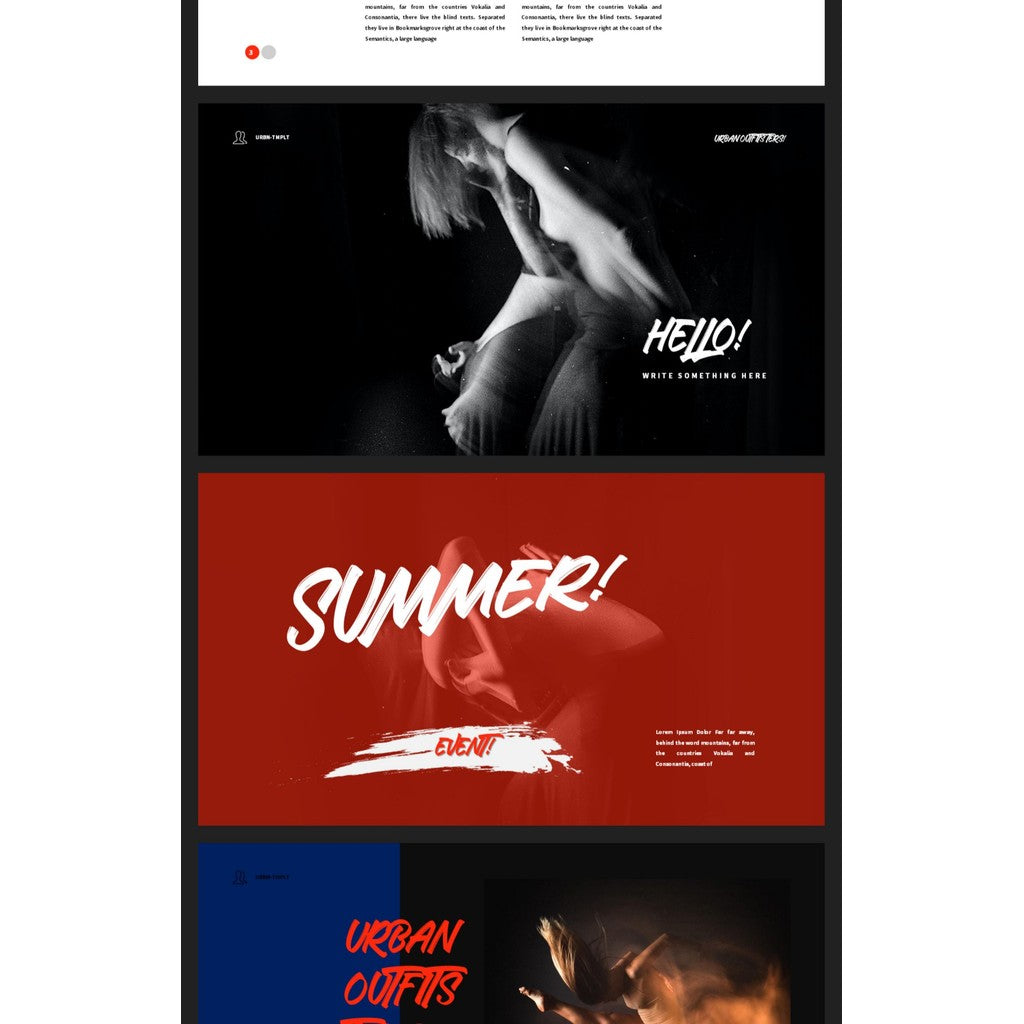 POWERPOINT TEMPLATE 32 | 🎨 Artistic Minimalist Graduation Portfolio Creative Unique Layout PPT Template