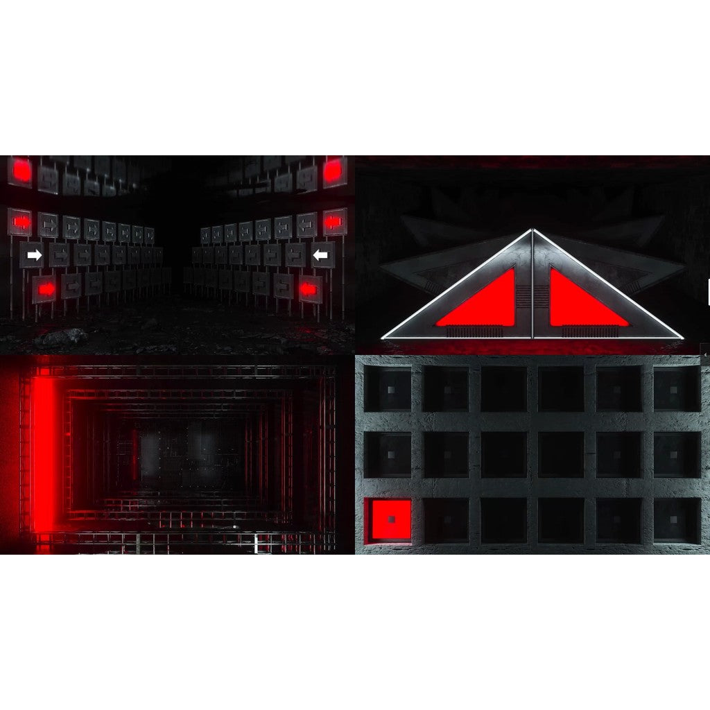 🎥 VJ LOOP | 🔴⚪ 4K Red & White Industrial Lines 🏭 Abstract Motion Visuals 🌐 [ MICHIGO STUDIO ]