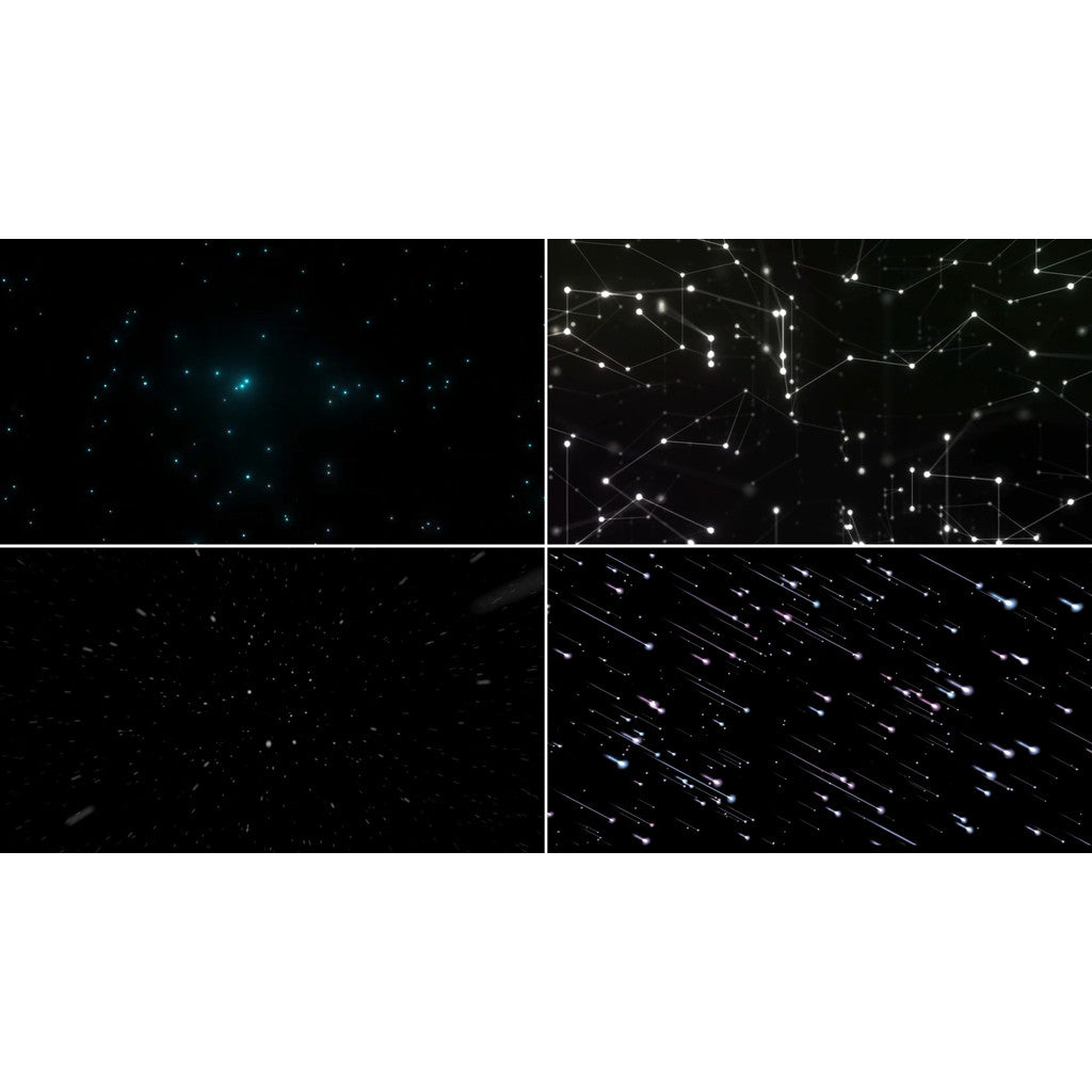 🎥 VJ LOOP | 💫 Romantic Starlight Particles 🌌✨ Galaxy Vibes & Dreamy LED Background [ MICHIGO STUDIO ]