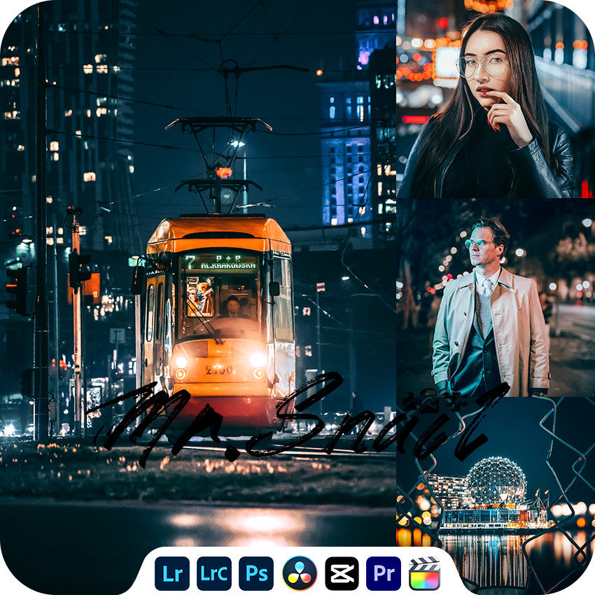 📸 Mr.249 Night Scene & Portrait - Lightroom Preset (PR, Capcut, LR, PS, Mobile)