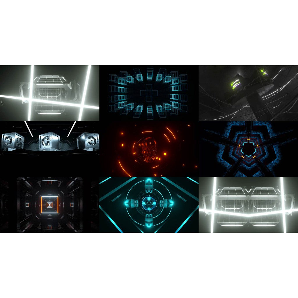 🎥 VJ LOOP | 🏗️ Industrial Style ⚙️ Mechanical Rhythm Abstract LED Background 💡 [ MICHIGO STUDIO ]