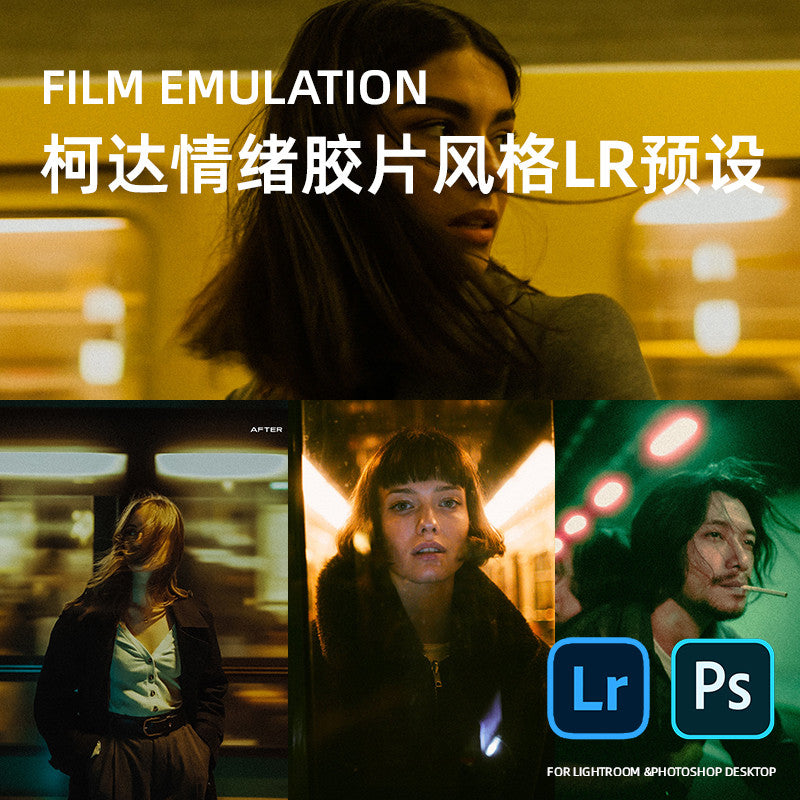 🎞️ Dailycine Film Presets | PORTRA 400, CINESTILL 800T, E200 for LR 🎨 [MICHIGO STUDIO]