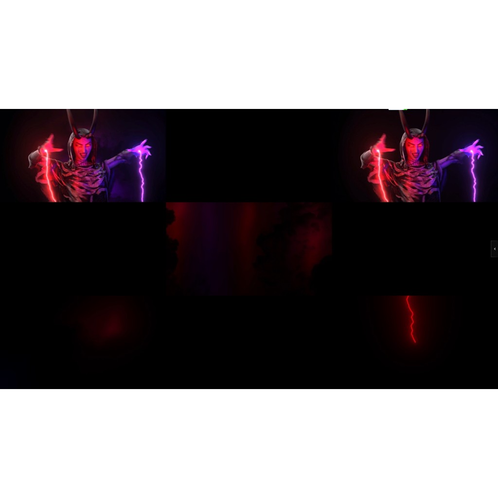 🎥 VJ LOOP | 🦇 Halloween Dark Horns ⚡ Lightning Totem & Smoke Mysterious Vibes 🌫️ [ MICHIGO STUDIO ]
