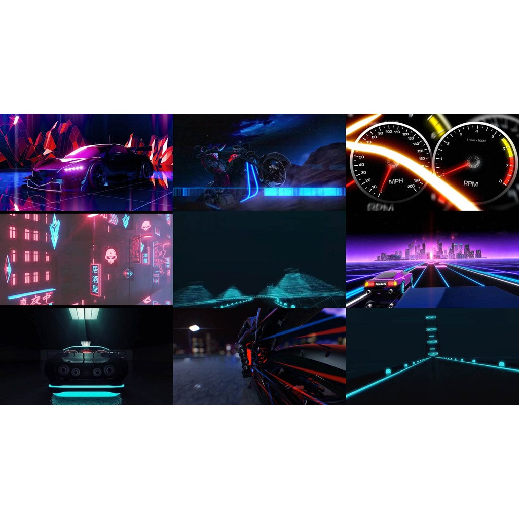 🎥 VJ LOOP | Fast & Furious Car Racing LED Visuals for Club 🏎️💨🚗 [ MICHIGO STUDIO ]
