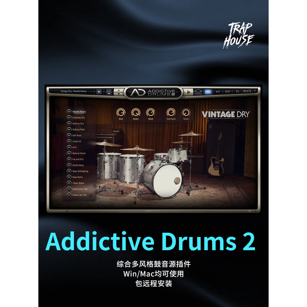 🥁 Addictive Drums 2 – Drum Plugin & Sound Library 🎶 Pop/Rock Drum Kit Synth [MICHIGO STUDIO]