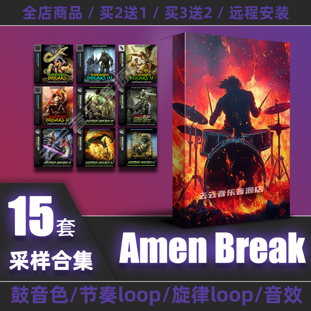🥁 SAMPLE PACK | Amen Break Drum Kit 🎶 Breakbeat Rhythms 🔄 Drum Loops & Production Samples [ MICHIGO STUDIO ]