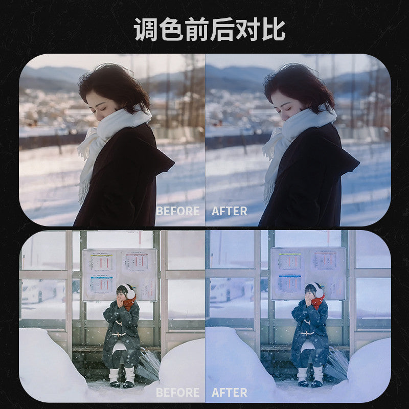📸 LIGHTROOM PRESET | Pixelcake Iwai Shunji Love Letter Snow Scene Filter Password Tone Preset | MICHIGO STUDIO