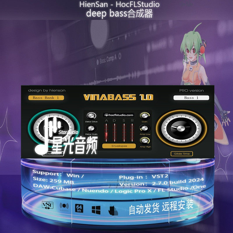 🎵Plugins Vina House Bass Synth Plugin– Vietnam Drum / Bounce / FK House Sound PackMusic Production🎚️ [MICHIGO STUDIO]