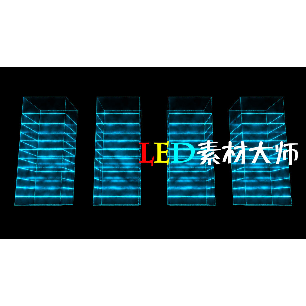 VJ LOOP | 🔳 GOGO Grid Human Interaction – Projection LED Club/KTV Stage VJ Visual 🕺📊 [MICHIGO STUDIO]