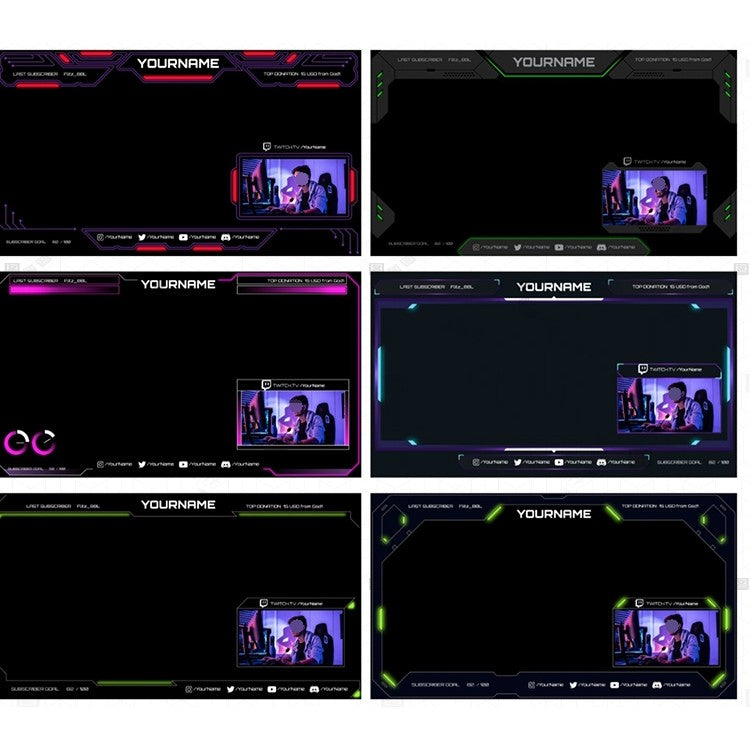 🎞️ Short Video UI + Game Stream Overlay Template – TikTok / Kuaishou Compatible [MICHIGO STUDIO]
