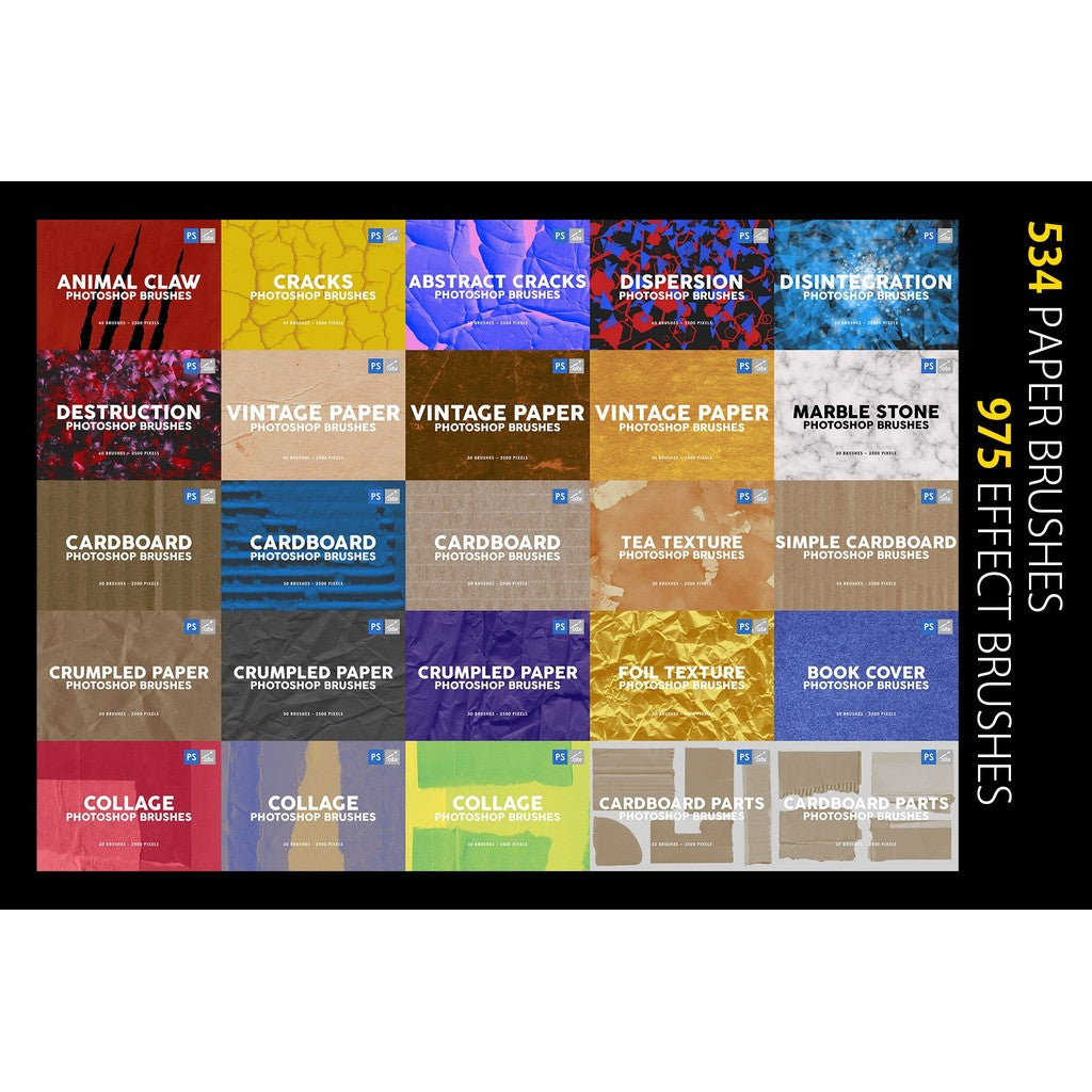 🖌️ PS BRUSHES | 5673 Photoshop Brushes 🎨 Mega Bundle (20GB) 724 [ MICHIGO STUDIO ]