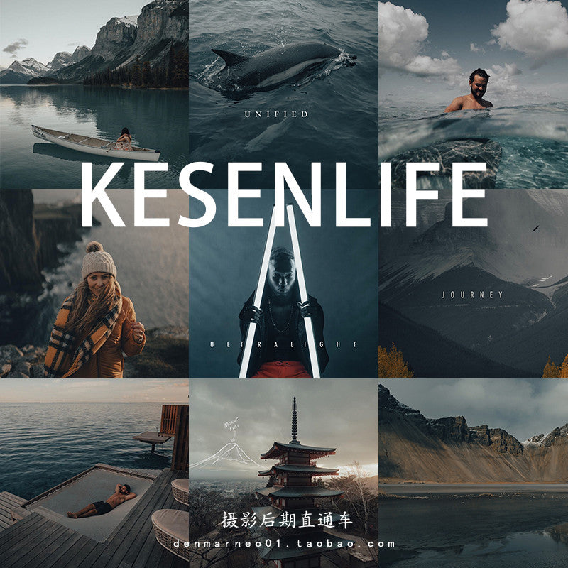 📸 Kesen Advanced Dark Morandi Gray – Lightroom (PR, FCPX, DaVinci, Mobile, LR)