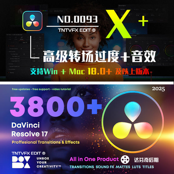 🎬 3920+ Transitions & FX | Premium DaVinci Templates + Sound Effects [MICHIGO STUDIO]