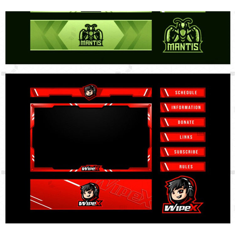 ⚔️ League of Legends / MLBB Streamer Game Overlay – Cyber UI Design [MICHIGO STUDIO]