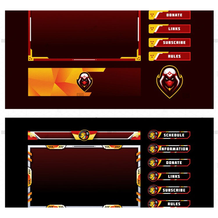 ⚔️ League of Legends / MLBB Streamer Game Overlay – Cyber UI Design [MICHIGO STUDIO]