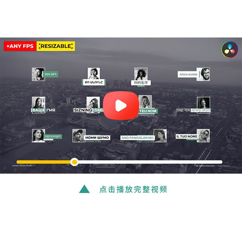 📷 Lower Thirds Photo | 12 Name Tags with Images Layout Templates [MICHIGO STUDIO]