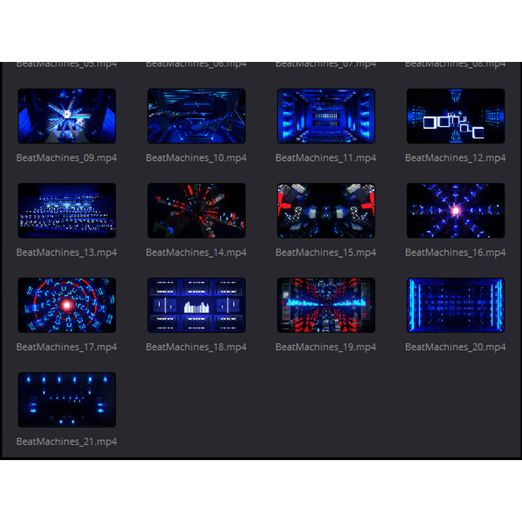 🎥 VJ LOOP | Resolume Blue Industrial Rhythm LED Stage Visuals 🔵🏭🎛️ [ MICHIGO STUDIO ]