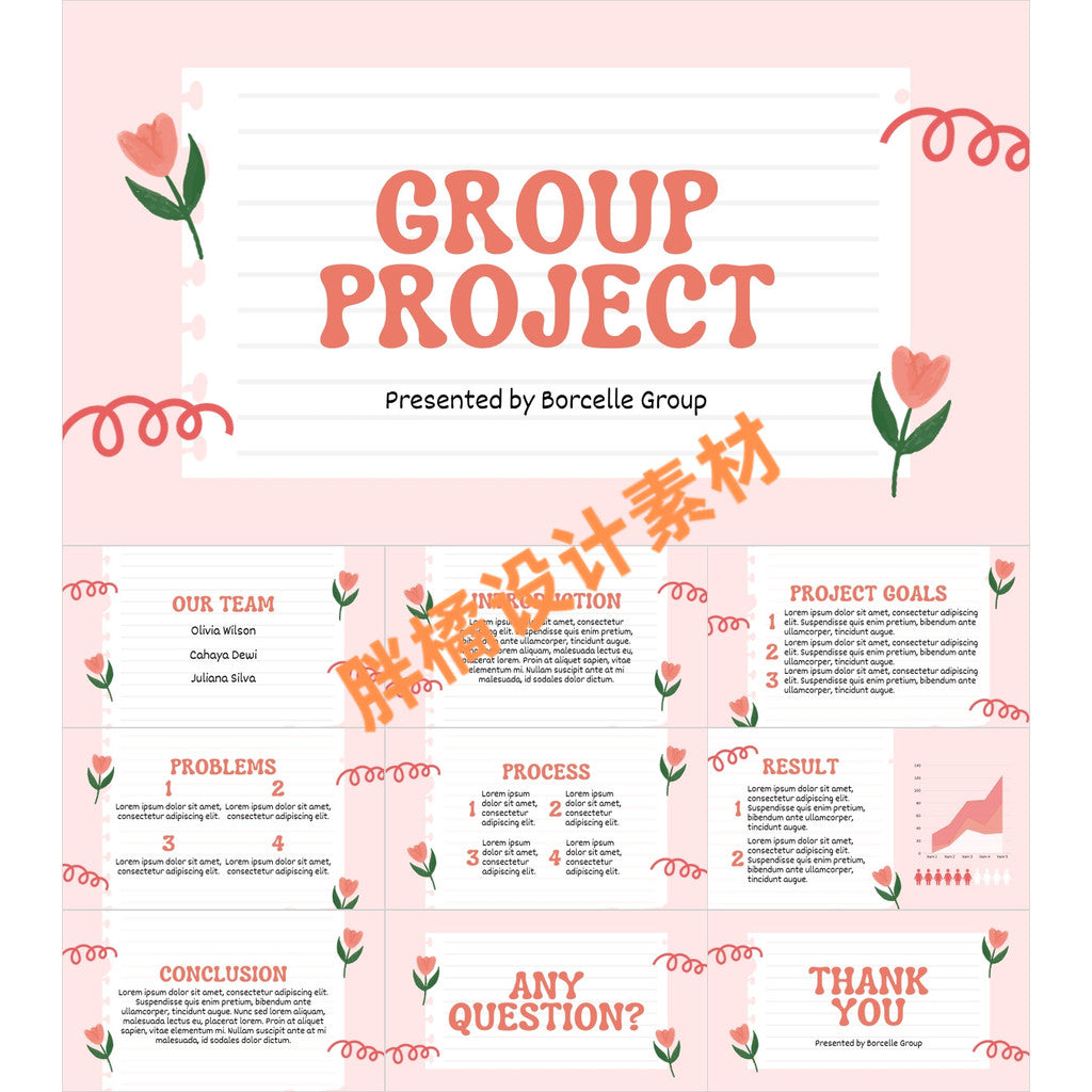 POWERPOINT TEMPLATE 293 | 🏫 Kindergarten Education Courseware Class Meeting Cute Cartoon Defense Self-Introduction PPT