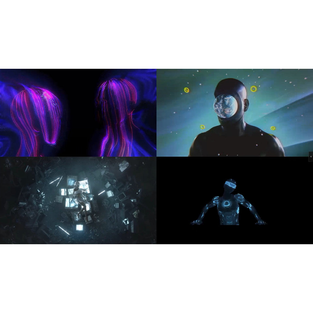 🎥 VJ LOOP | Futuristic Motion Characters with Dreamy Rhythm LED Visuals 🤖🌌🎶 [ MICHIGO STUDIO ]
