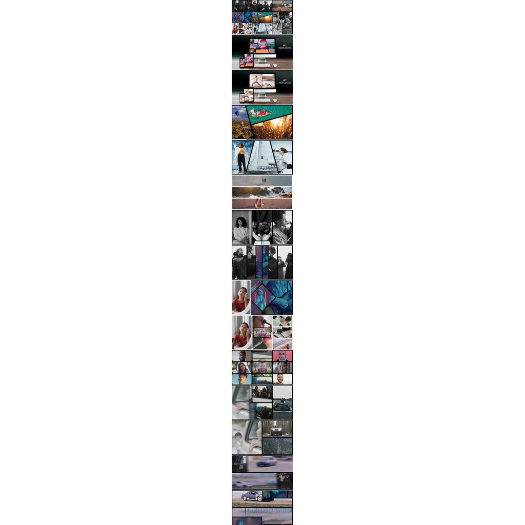 🖥️ Multiscreen Frames | 14 Grouped Split Screen Video Templates [MICHIGO STUDIO]