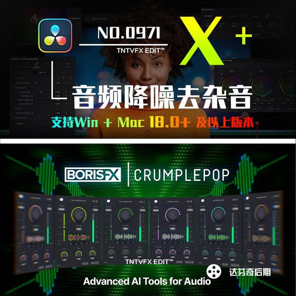 🔇 CrumplePop Pro 2025 | Audio Noise Reduction Plugin (BorisFX) [MICHIGO STUDIO]