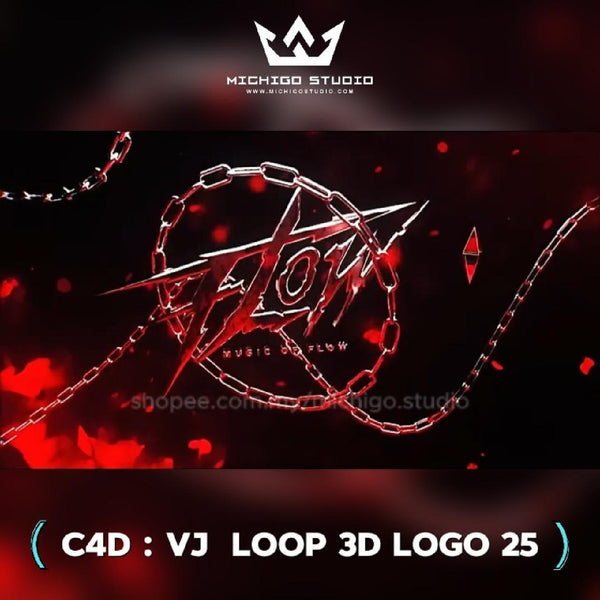 🌀 VJ 3D LOOP LOGO  | Custom C4D + Octane for DJ, Club & KTV [25]