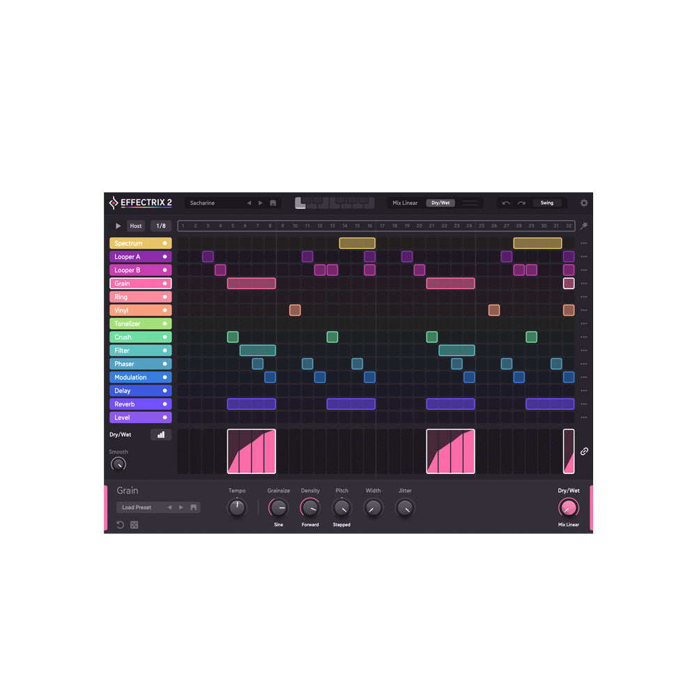 🎛 Effectrix 2 | Creative Step Sequencer & Mixing Effects Plugin for Win & Mac [MICHIGO STUDIO]