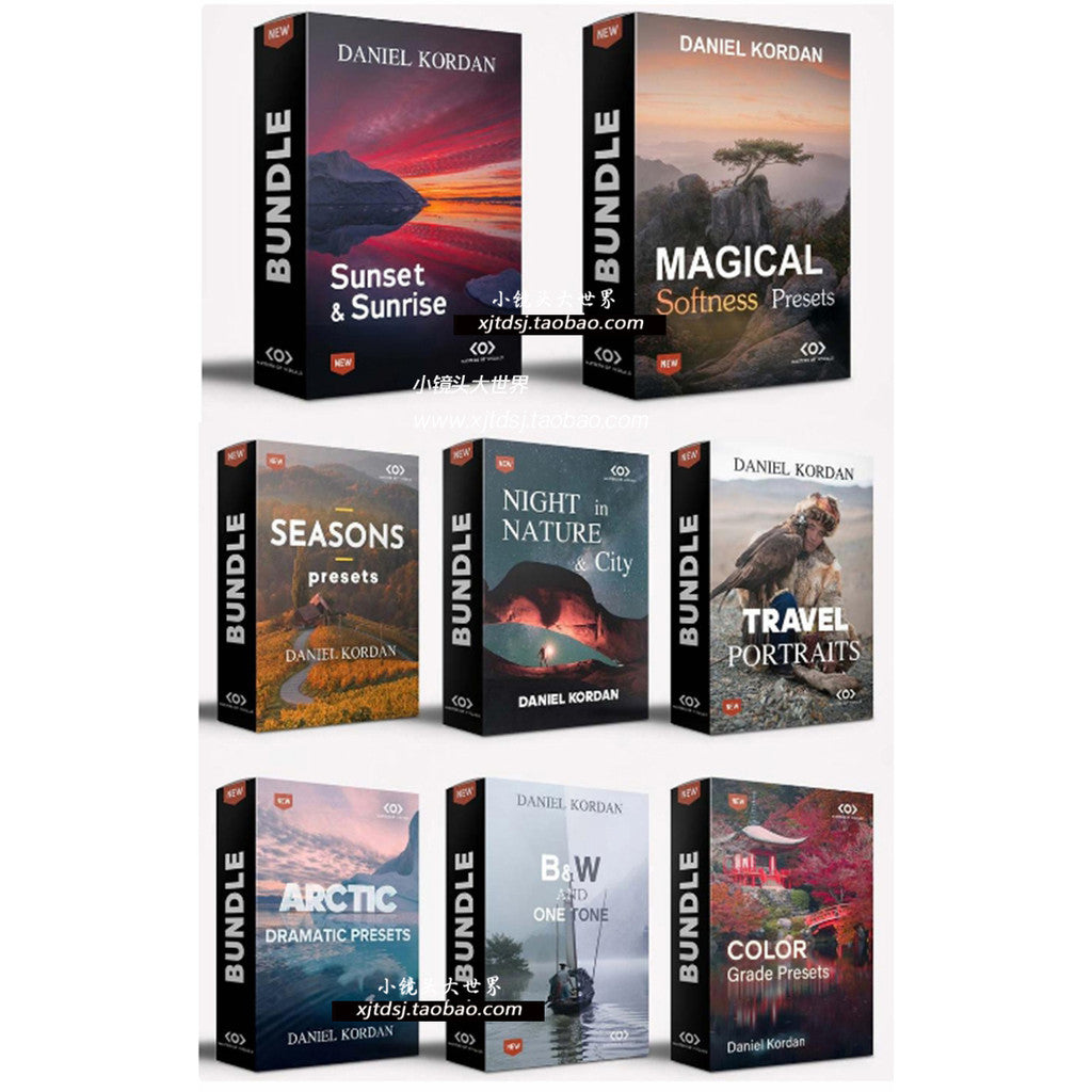 🌄 107 Daniel Kordan Landscape XMP Presets ✨ Magical Nature Photography Pack (8 Sets) [MICHIGO STUDIO]
