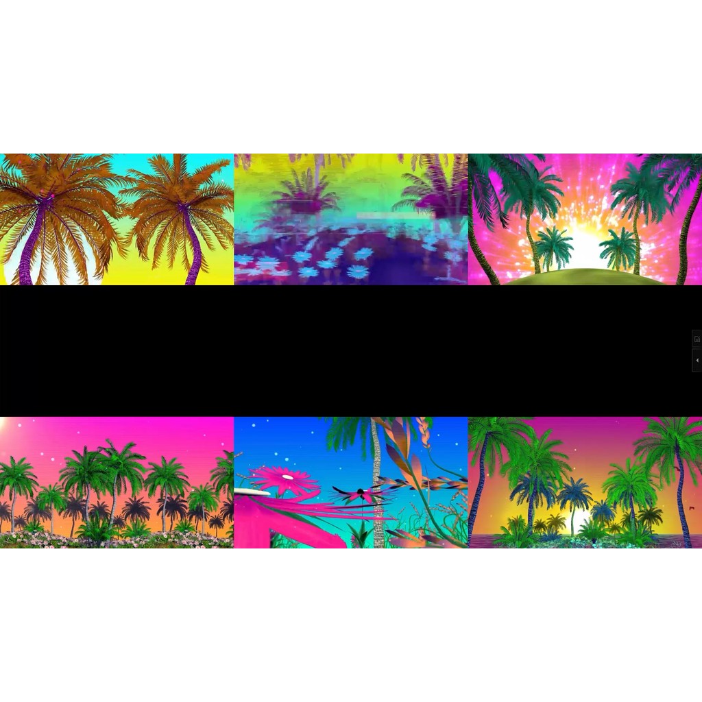 🎥 VJ LOOP | 🌴 Coconut Tree 🌅 HipHop Rap Vibes KTV Club Room LED Visual Pack 🎶 [ MICHIGO STUDIO ]