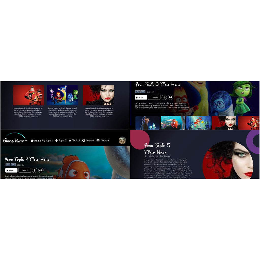 POWERPOINT 247 | 🏰 Disney Theme Disney Character Brand Introduction Event Planning