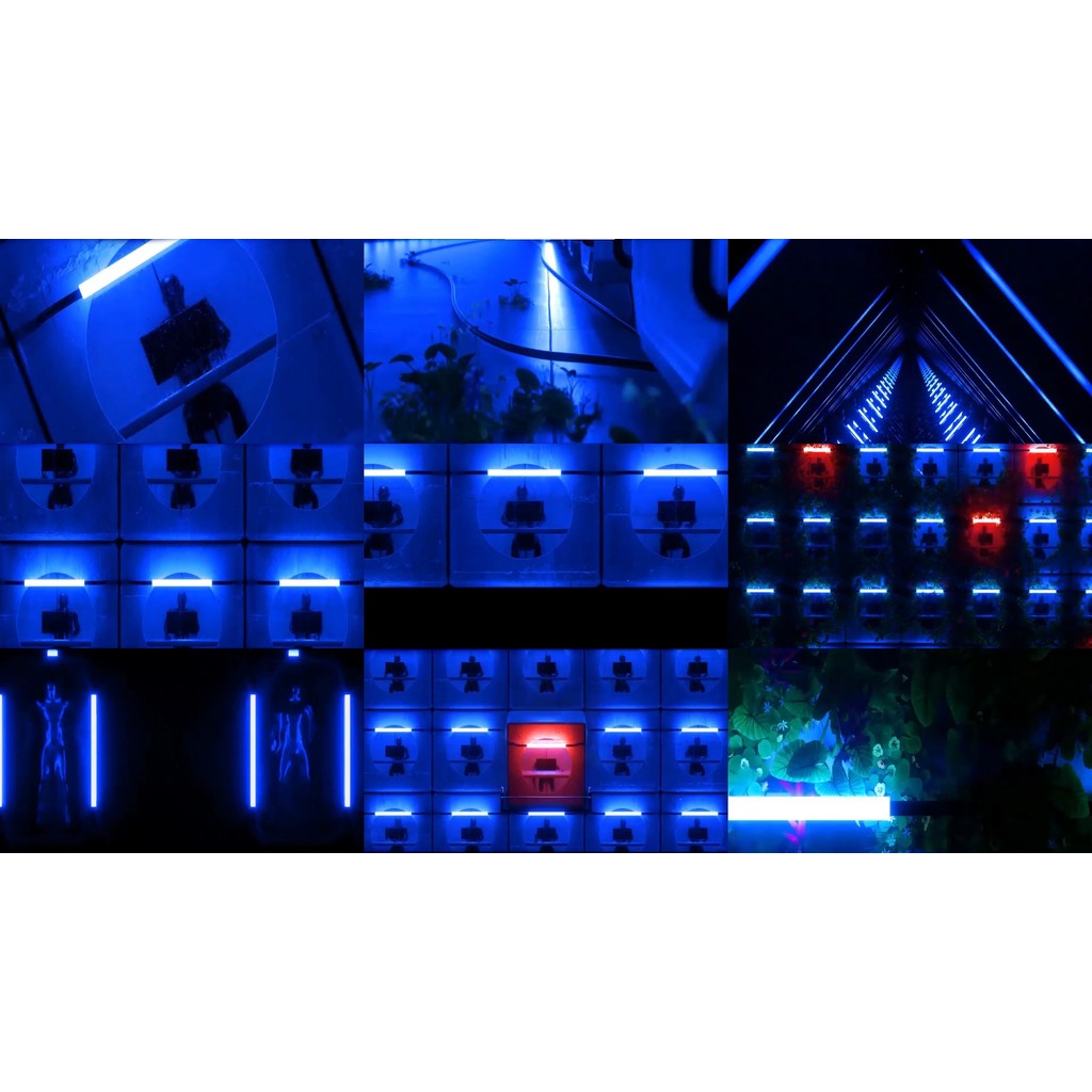 VJ LOOP | 🔴🔵 Red & Blue Character Scene Space – Club LED Screen Background 🌌🧍 [MICHIGO STUDIO]