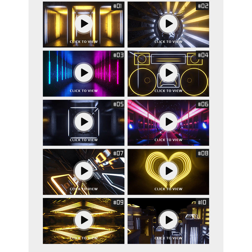 🎥 VJ LOOP | Cool 3D Neon Light Stripes for Indoor Club LED Stage Background 4K ⚡🎇 [MICHIGO STUDIO]