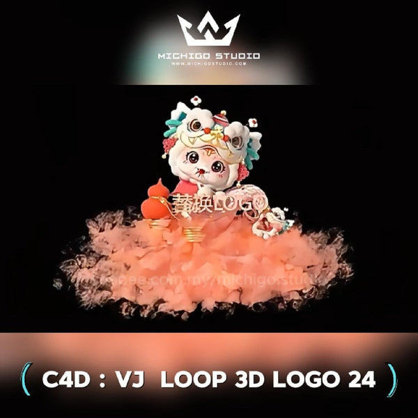 🌀 VJ 3D LOOP LOGO  | Custom C4D + Octane for DJ, Club & KTV [24]