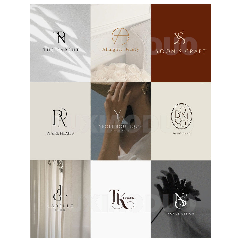 🎨 LOGO DESIGN | Minimalist Premium Letter Logo ✍️ Custom Branding for Beauty Shop & Signboard 💅🏪 [MICHIGO STUDIO]