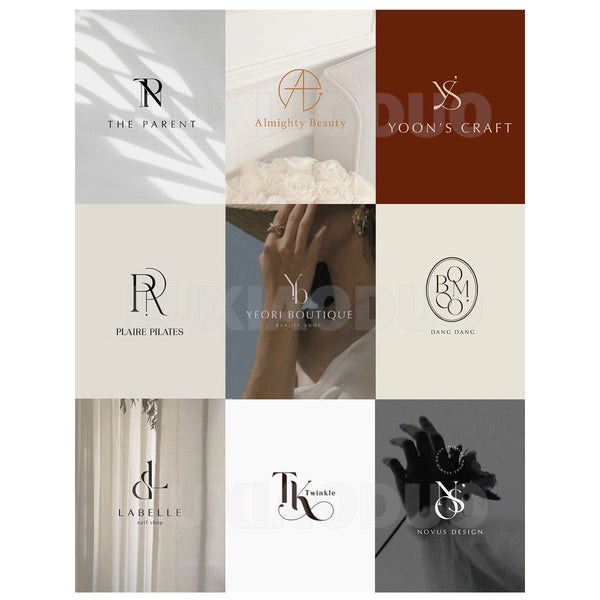 🎨 LOGO DESIGN | Minimalist Premium Letter Logo ✍️ Custom Branding for Beauty Shop & Signboard 💅🏪 [MICHIGO STUDIO]